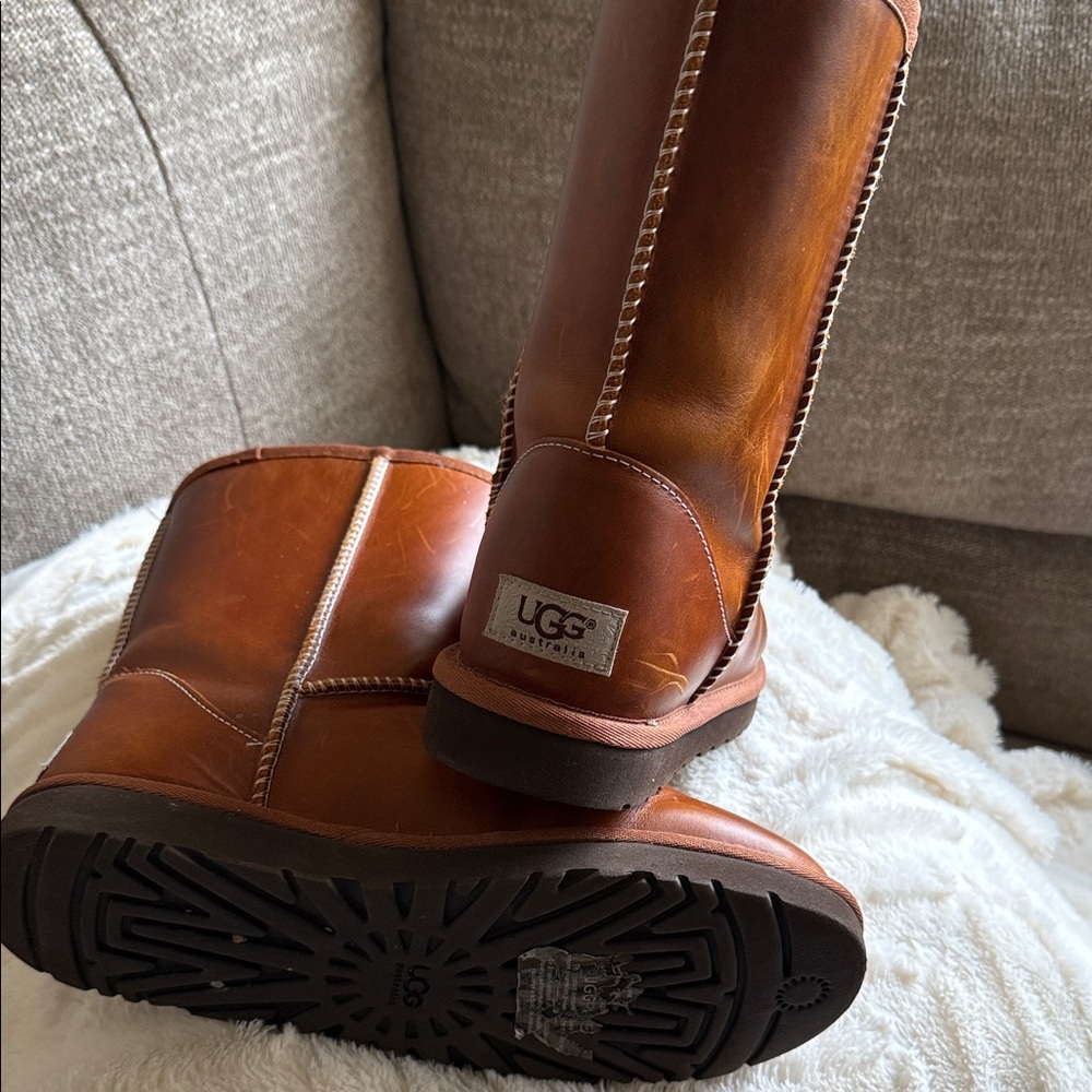 UGG Chestnut Leather Boots